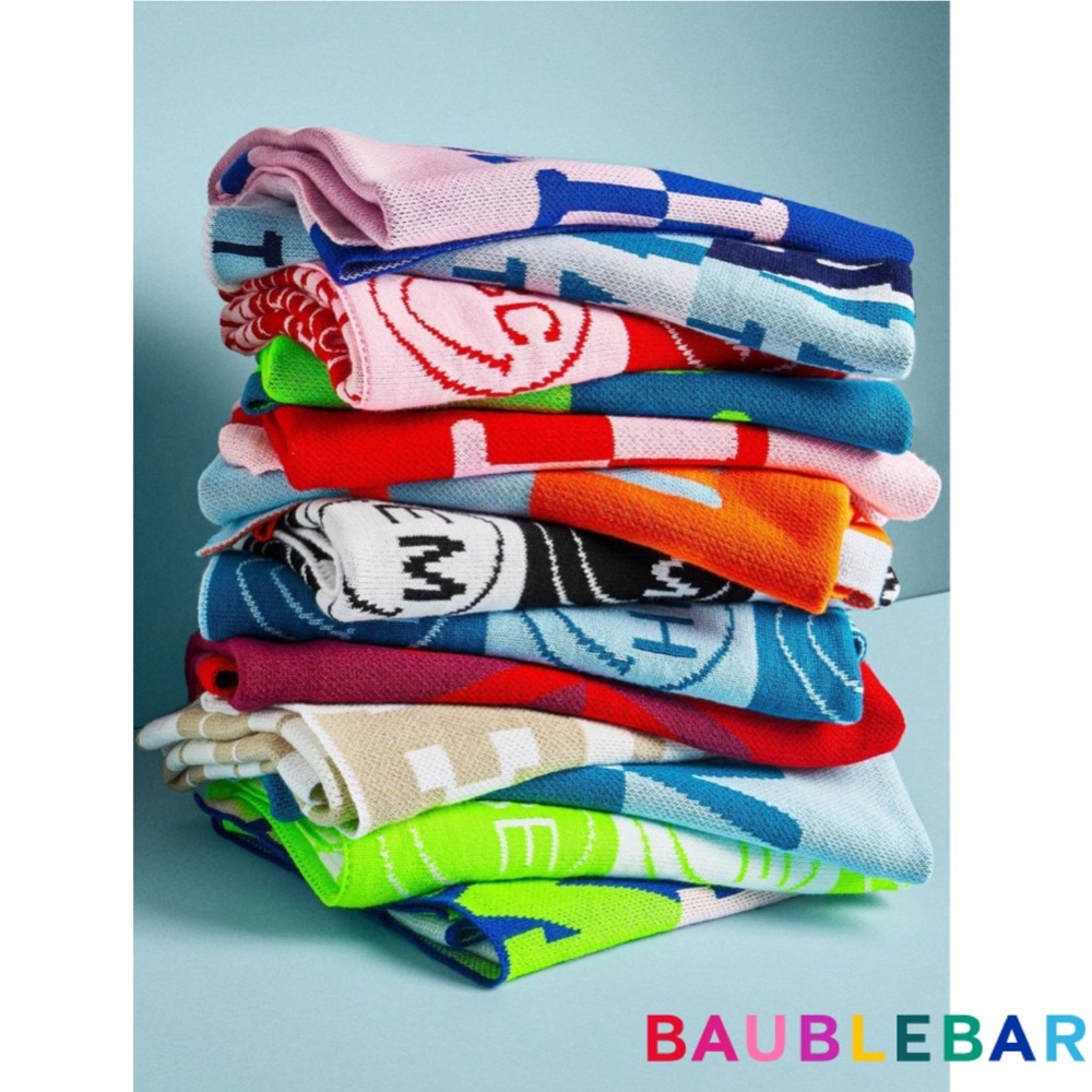 Baublebar Spell It Out Custom Blanket- OMG